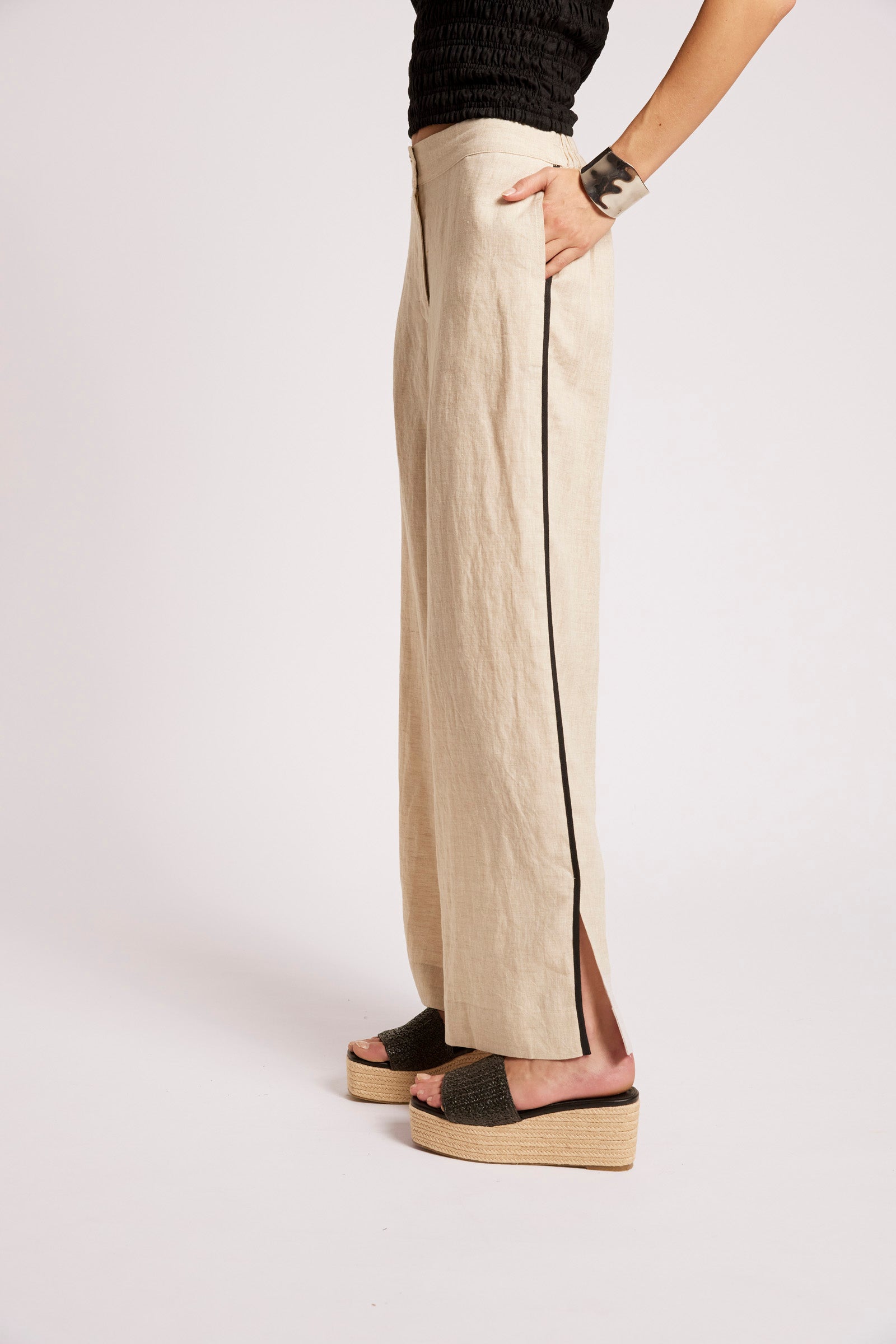 Maris Splice Pant - Tusk / Black COMING SOON
