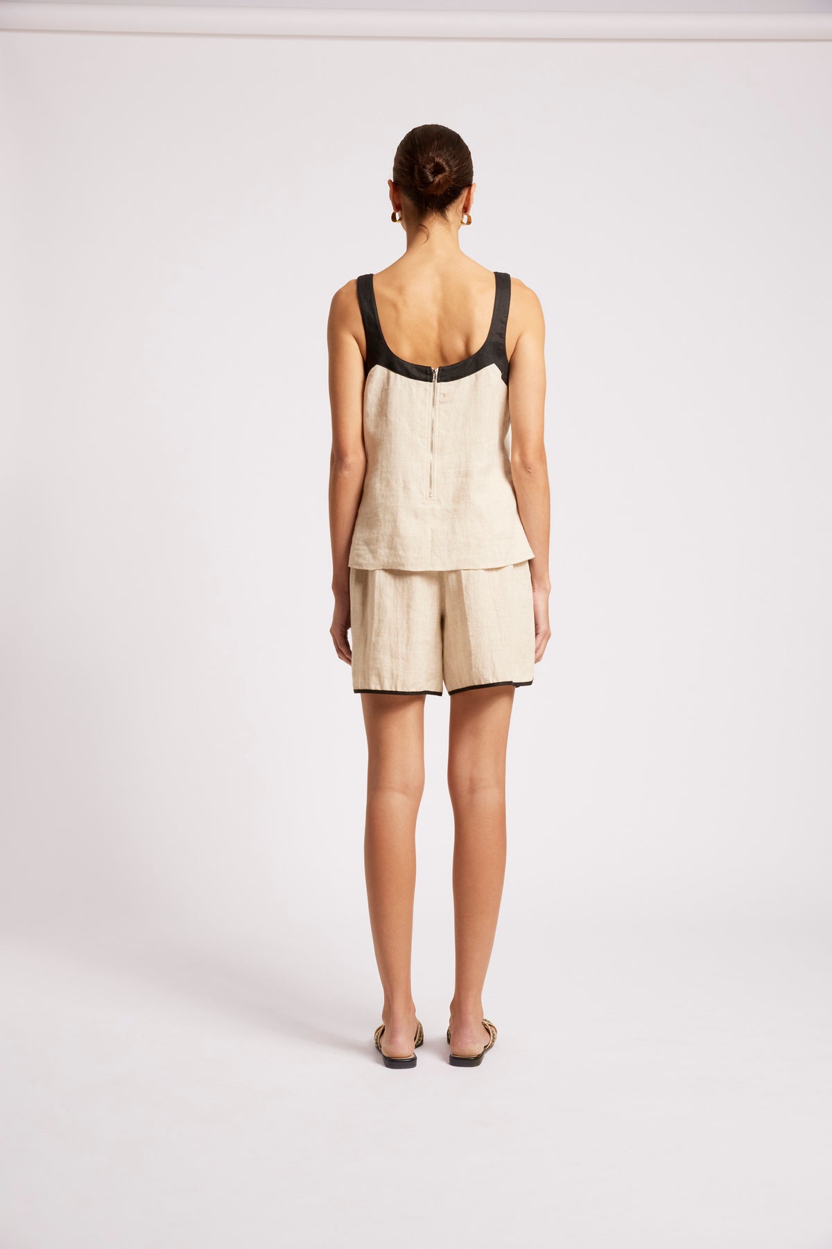 Eb + Ive Maris Splice Tank - Tusk / Black