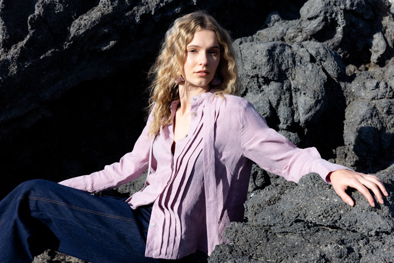 Neris Marlene Blouse - Lupine