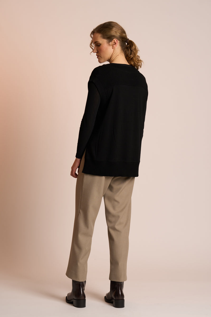 Mesh Encore Top - Black