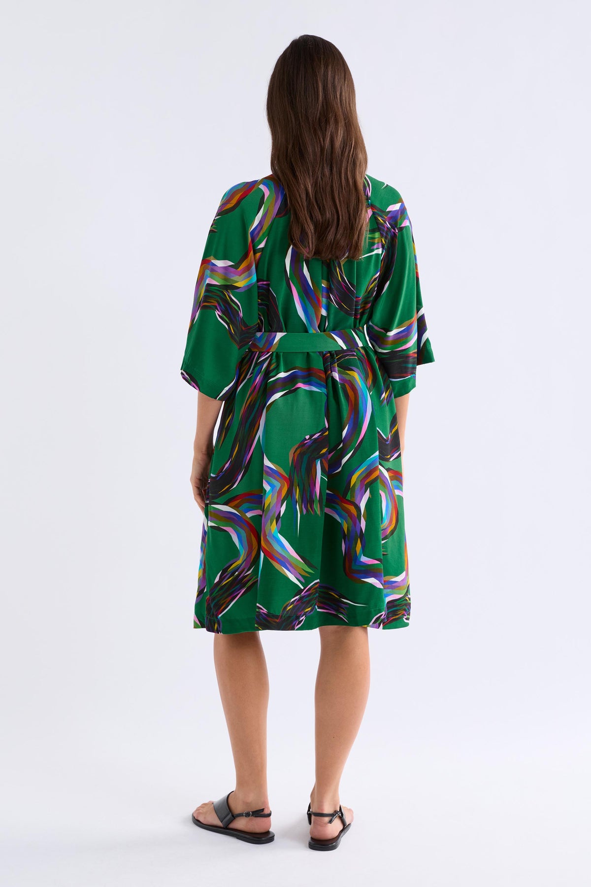 Elk Metz Short Dress - Facet Print