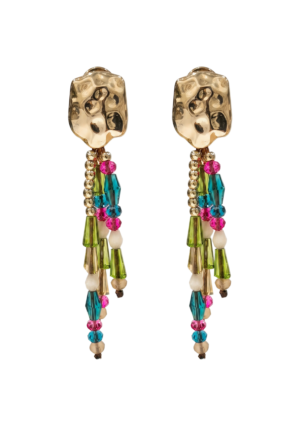 Isle of Mine Mia Earring - Pink / Teal