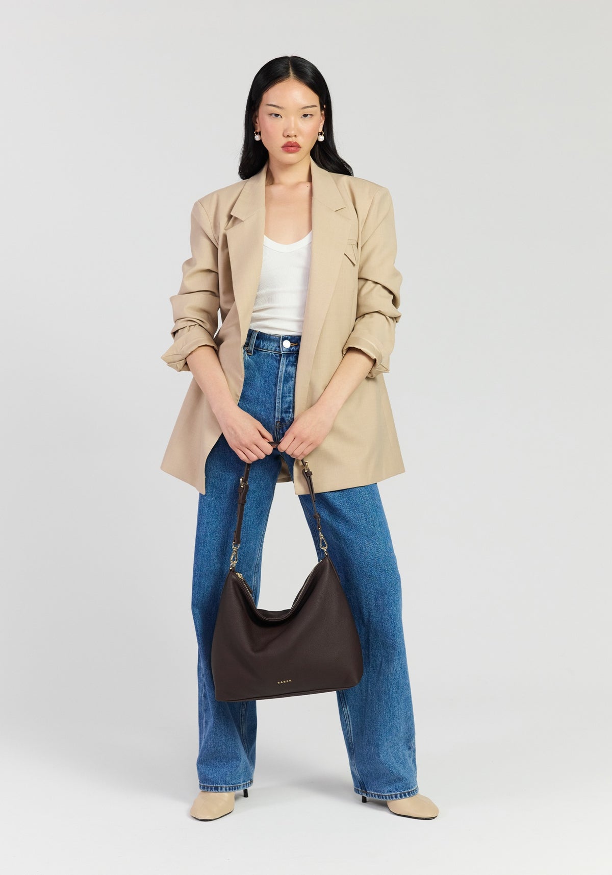 Saben Miki Shoulder Bag - Cacao Luxe