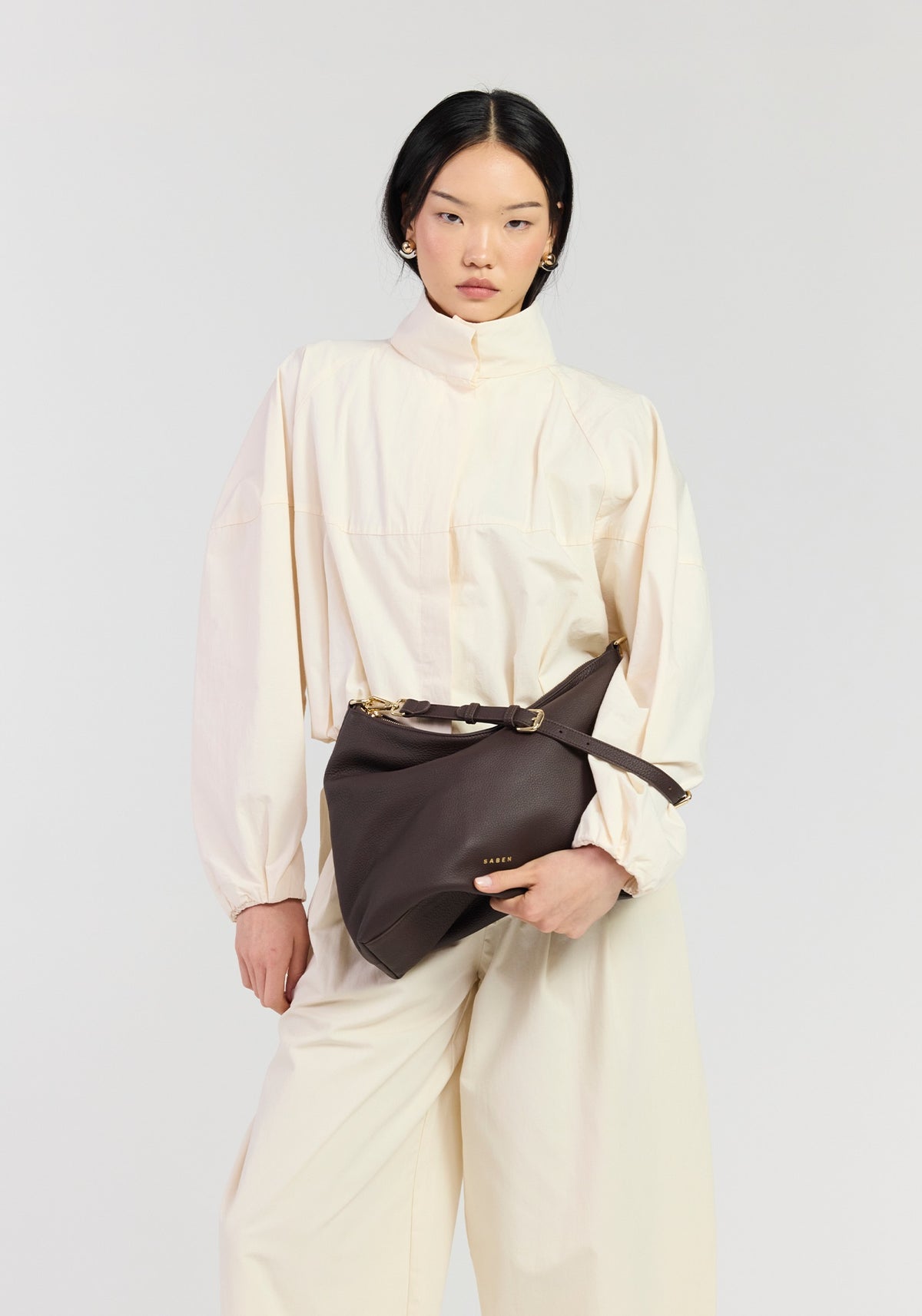 Saben Miki Shoulder Bag - Cacao Luxe