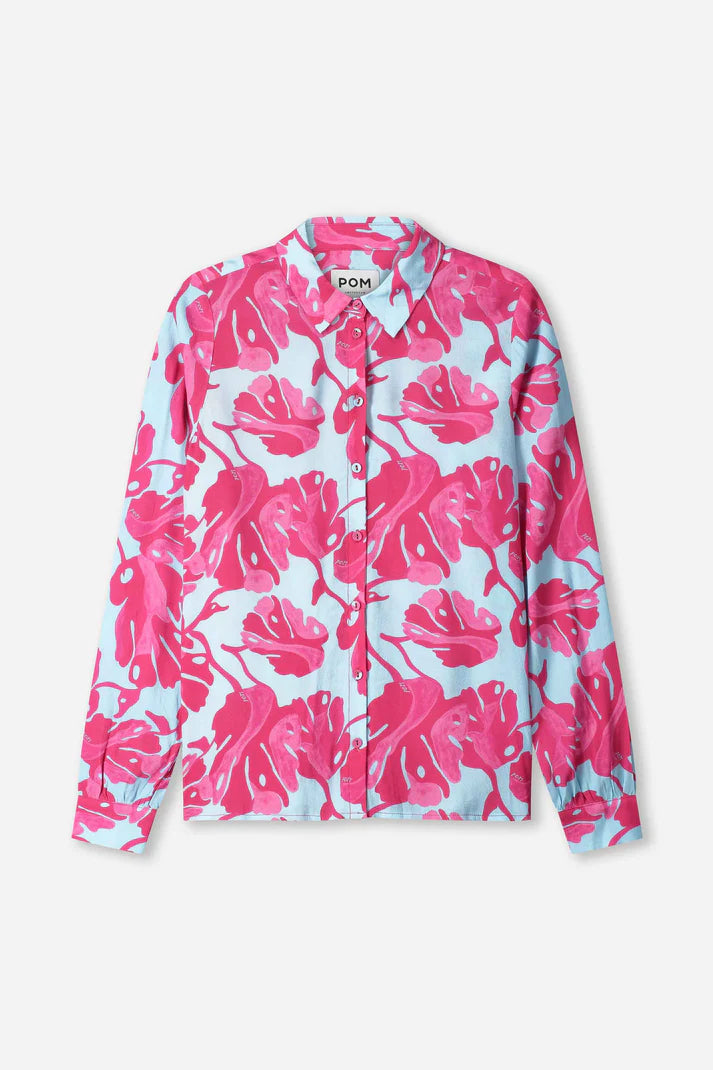 Blouse - Mila Urban Flora Blue PRE ORDER