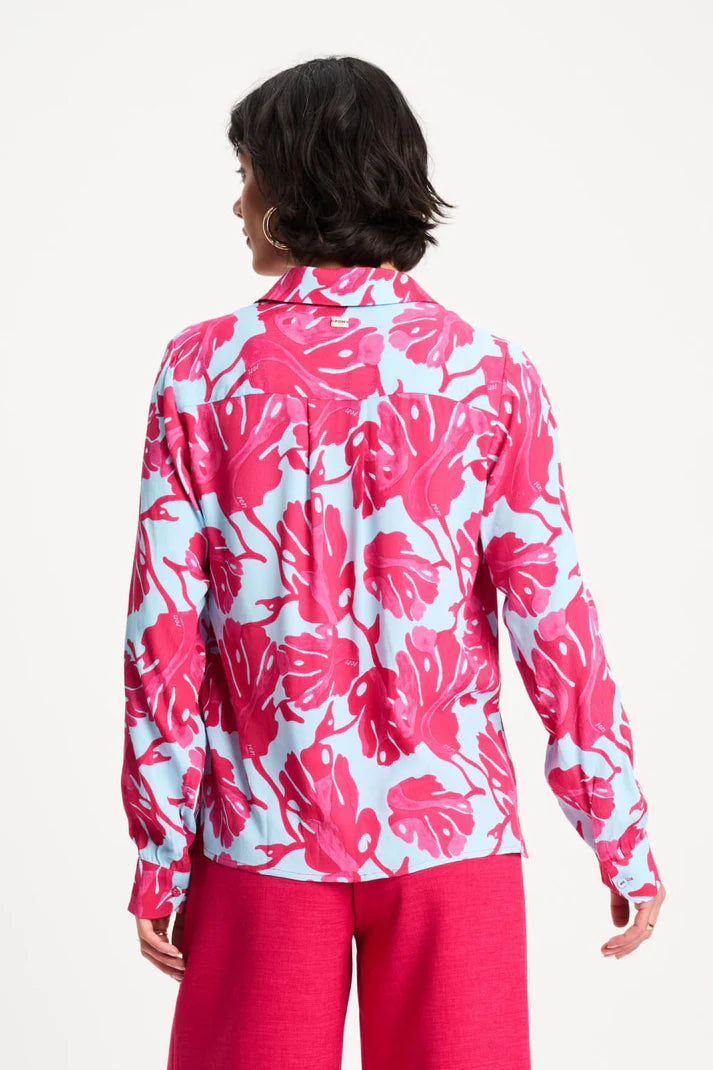 Blouse - Mila Urban Flora Blue PRE ORDER