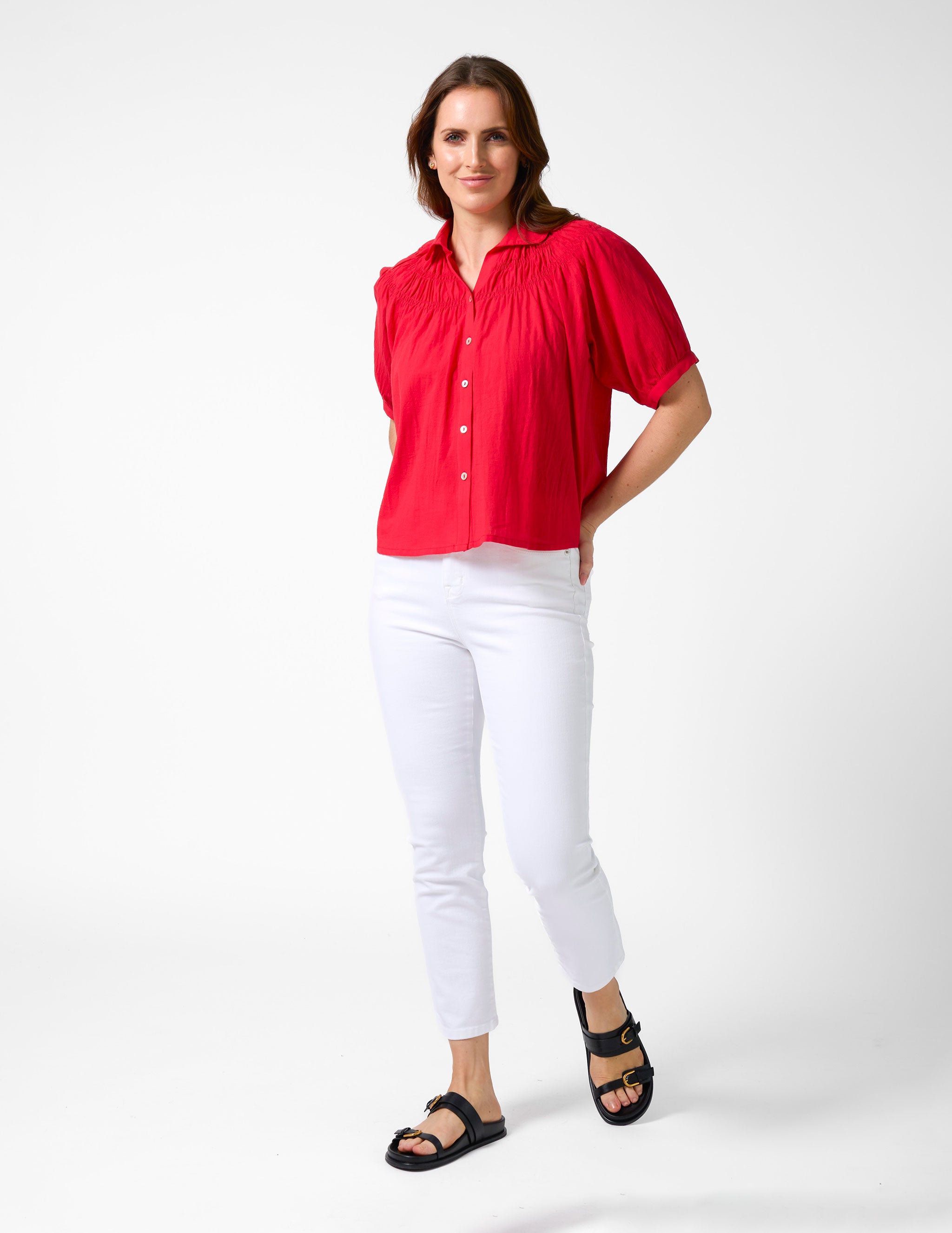 Mimi Blouse - Flame