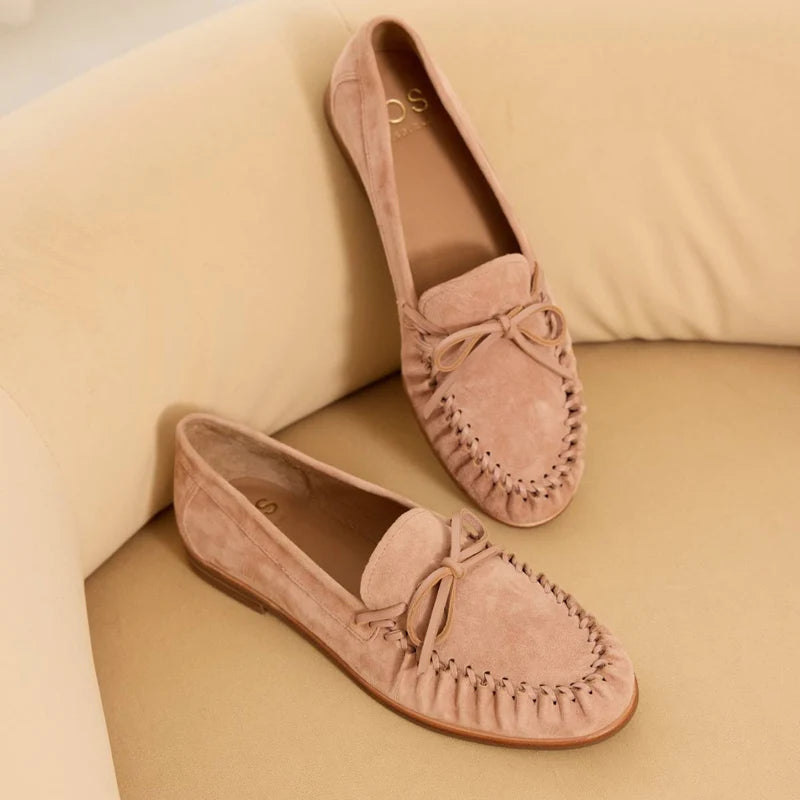Mocca Loafer - Dusty Pink Kid Suede COMING SOON