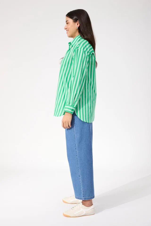 Monterosa Stripe Shirt - Green COMING SOON
