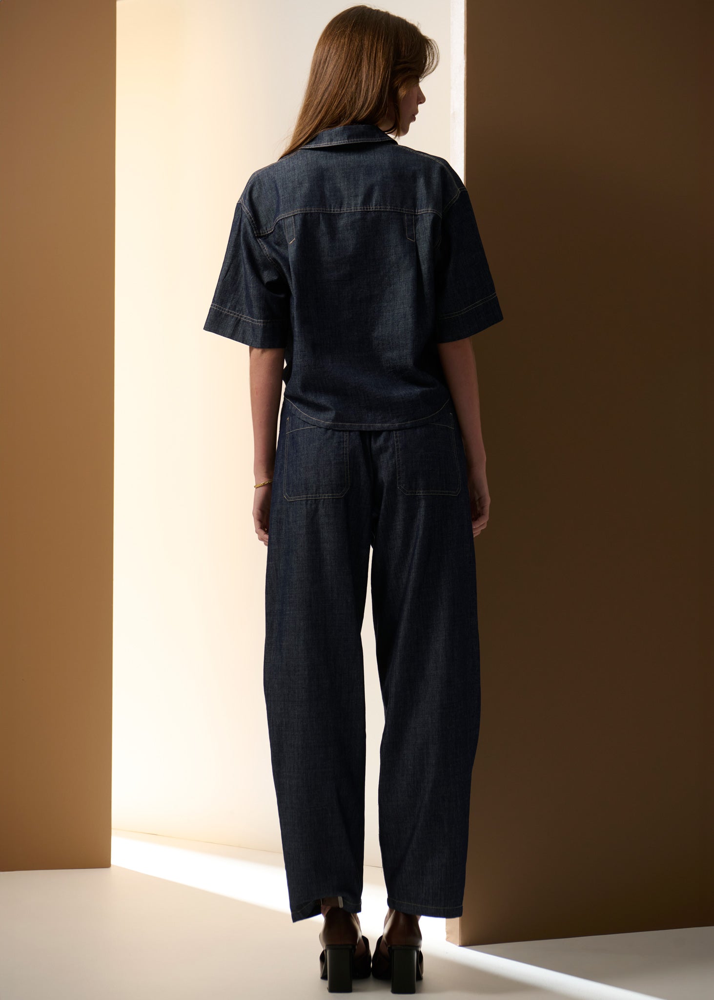 Muhle Barrel Pant - Indigo
