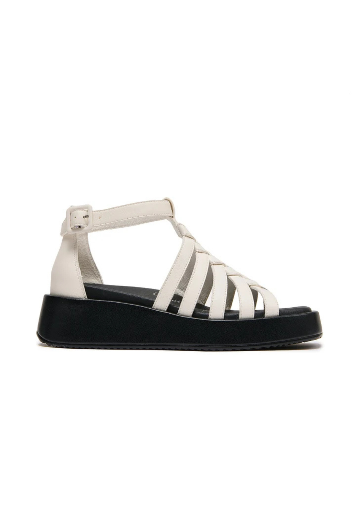 Minx Nanette Sandal - Ivory / Black Sole