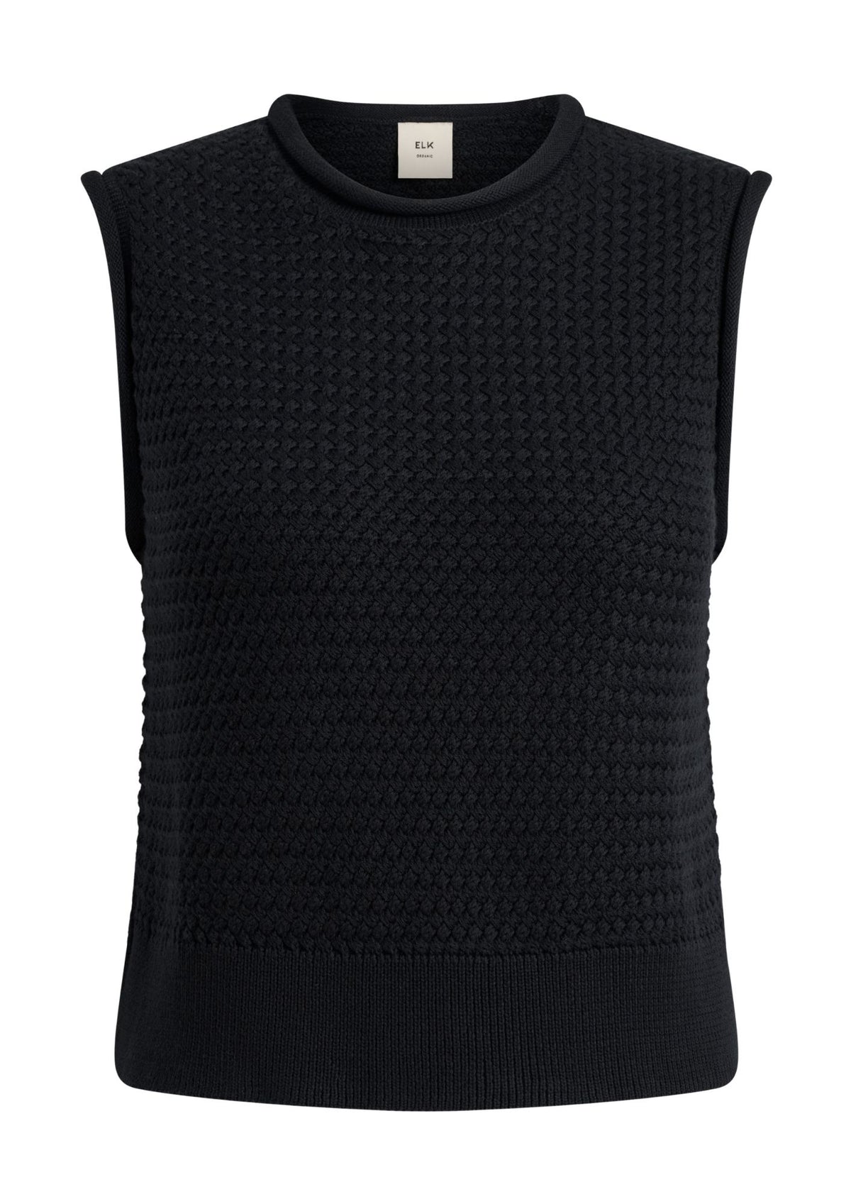 Elk Naya Knit Vest - Black