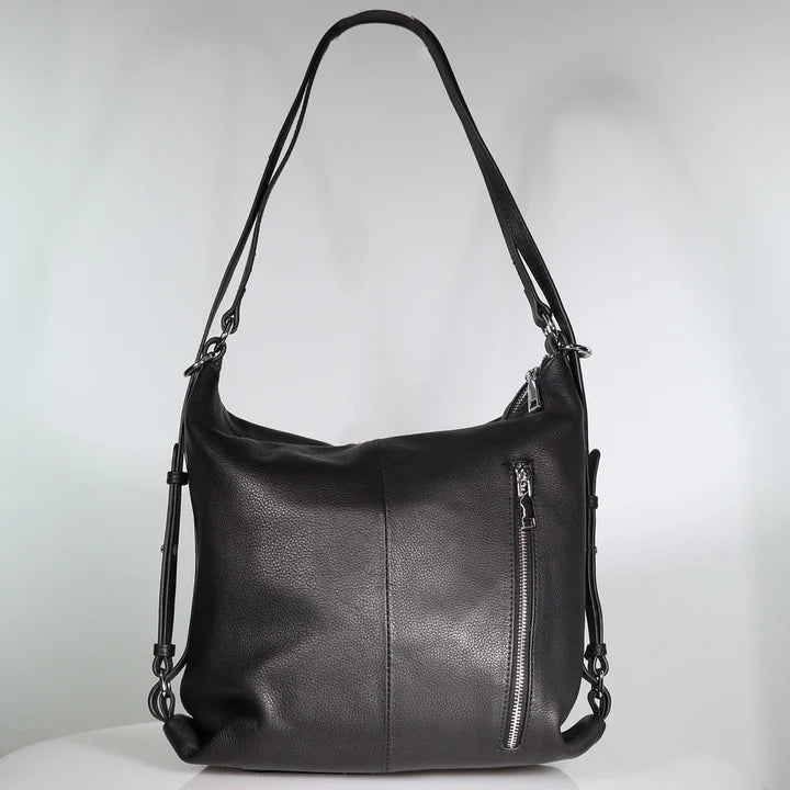 Minx Trendy Traveller Back Pack - Black Milled