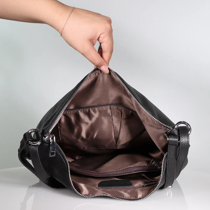 Minx Trendy Traveller Back Pack - Black Milled