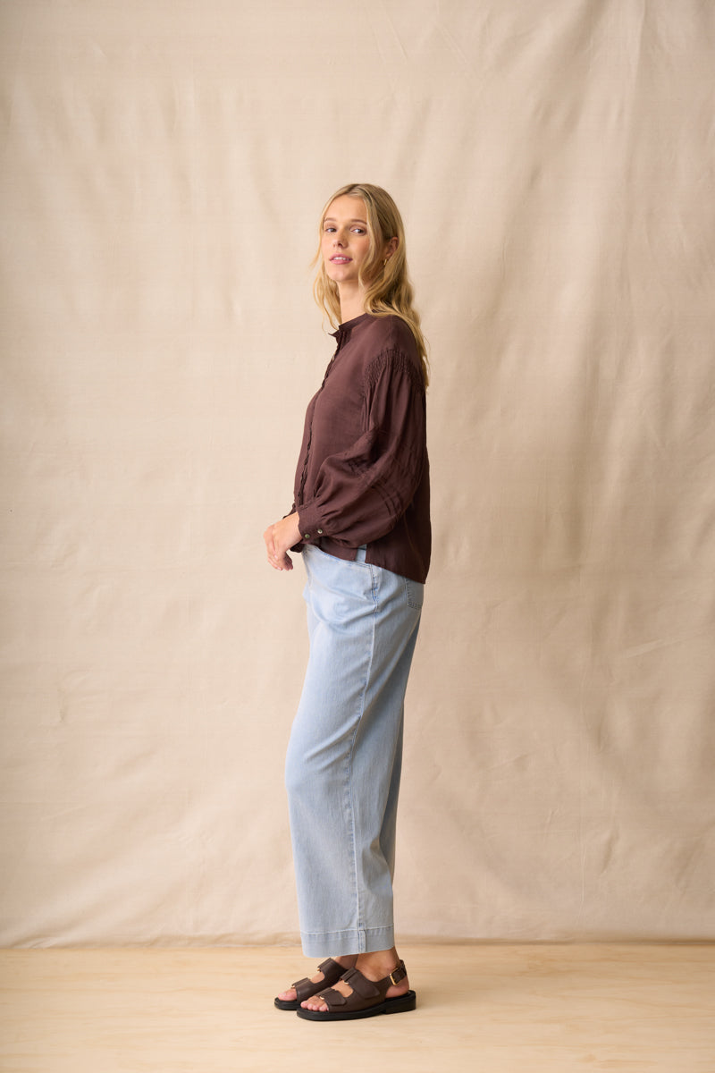 Nova Blouse - Mahogany COMING SOON