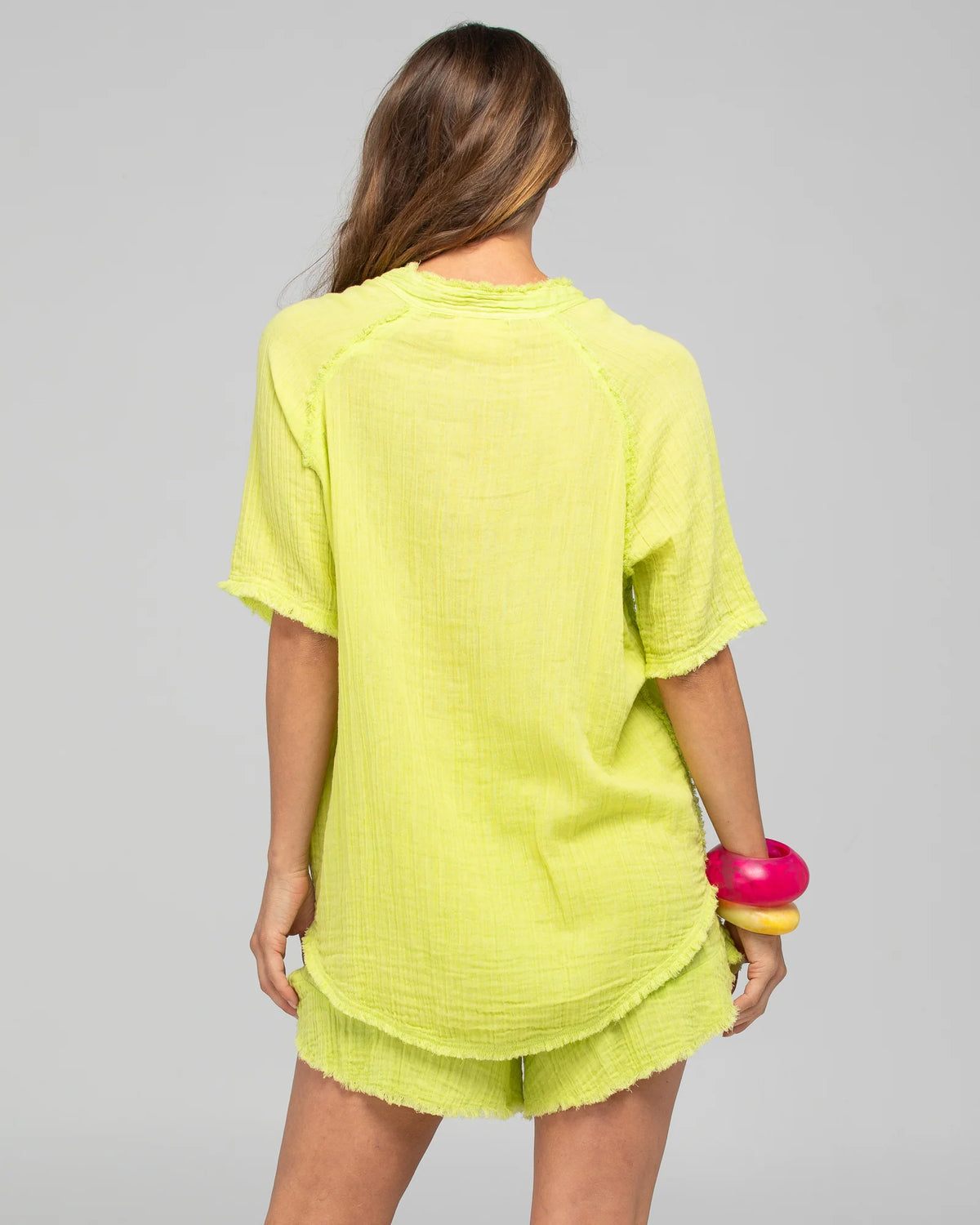 Boom Shankar CLEARANCE Oceano Shirt - Lime