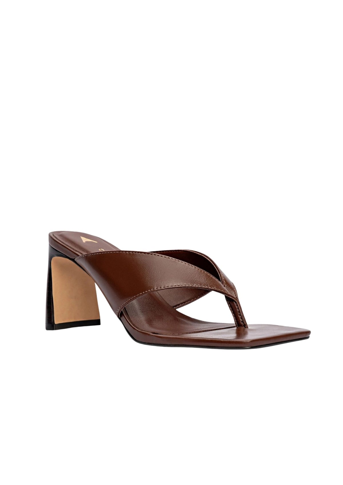 Carrano Open Mule Thong Heel - Vegetal Brunette