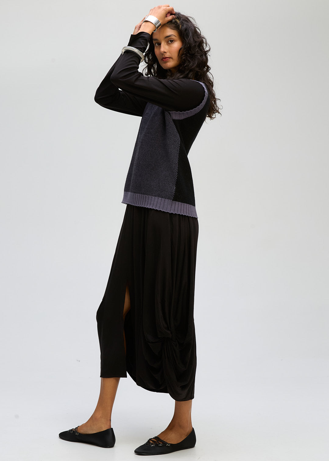 Pattern Vest - Black