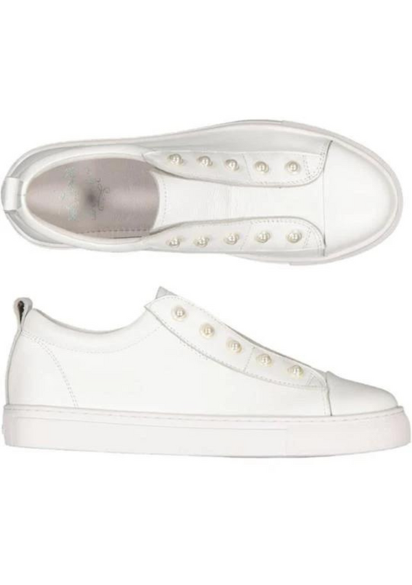 Pearla Sneaker - White Milled