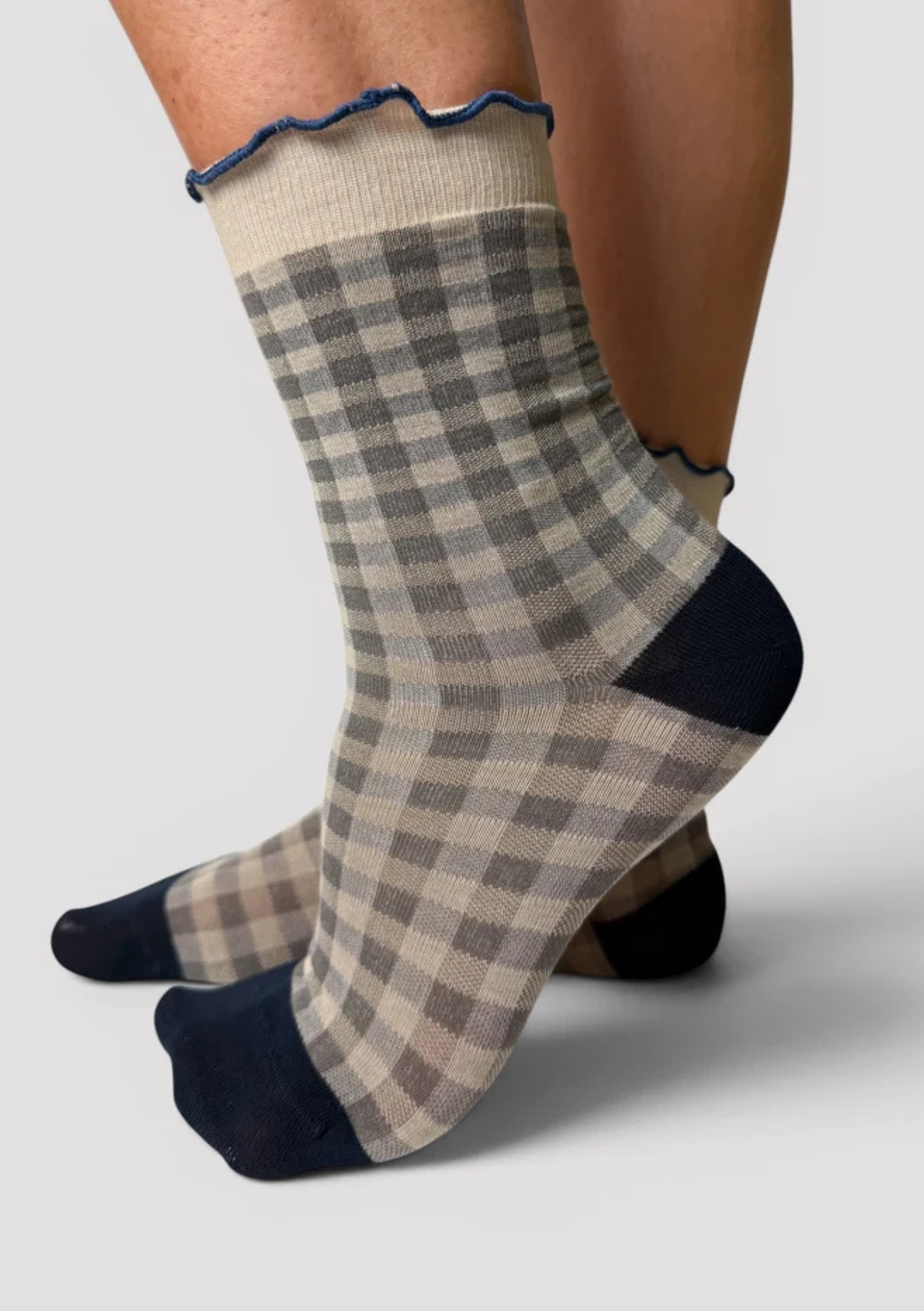 Picnic Socks - Navy Greys