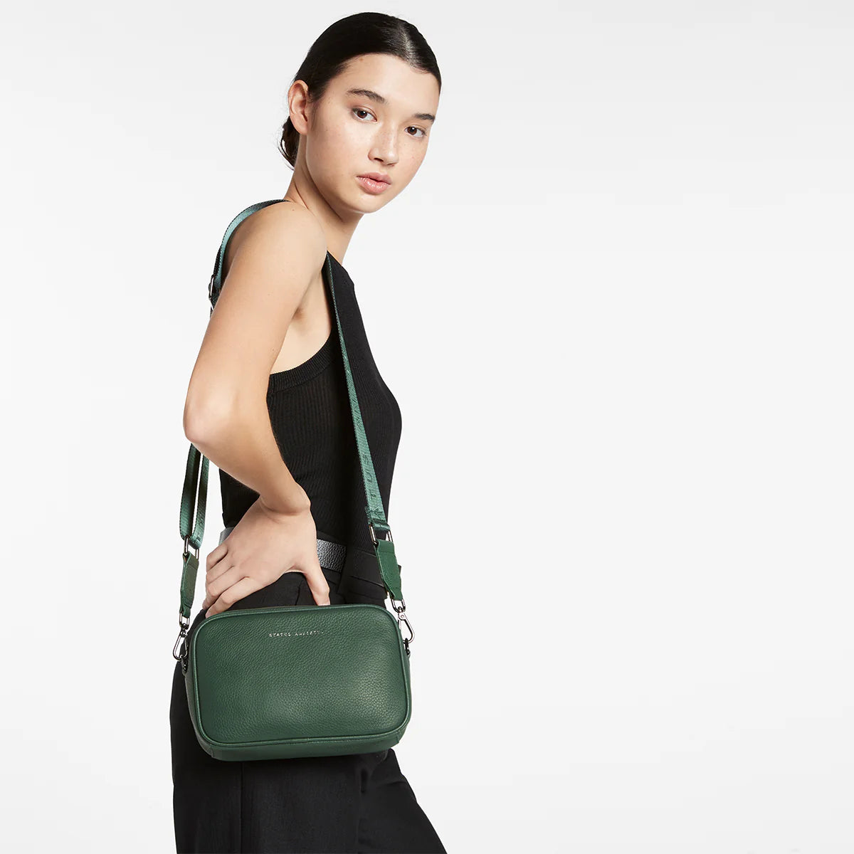 Status Anxiety Plunder Bag with Webbed Strap - Green
