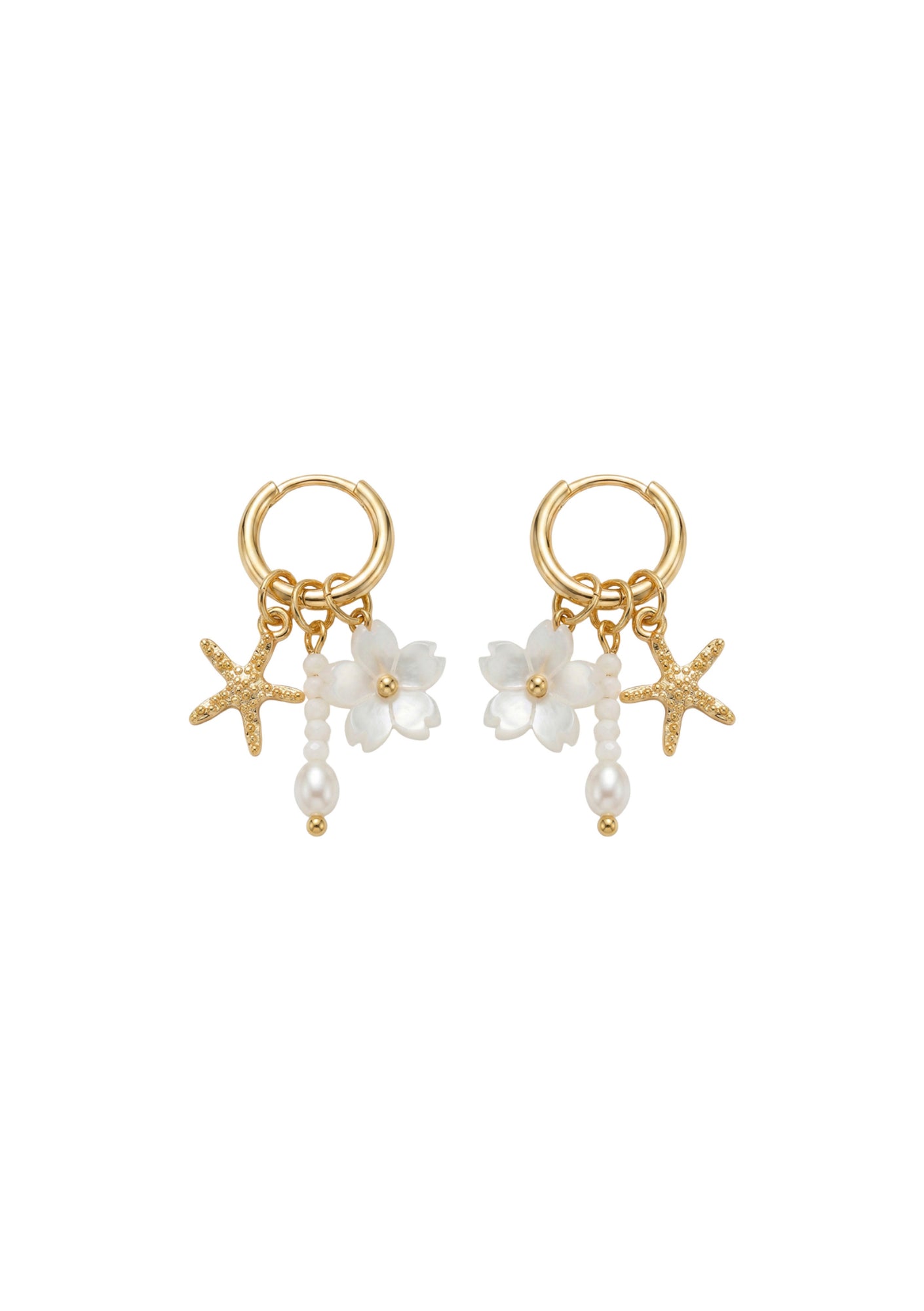 Positano Sea Earring - White