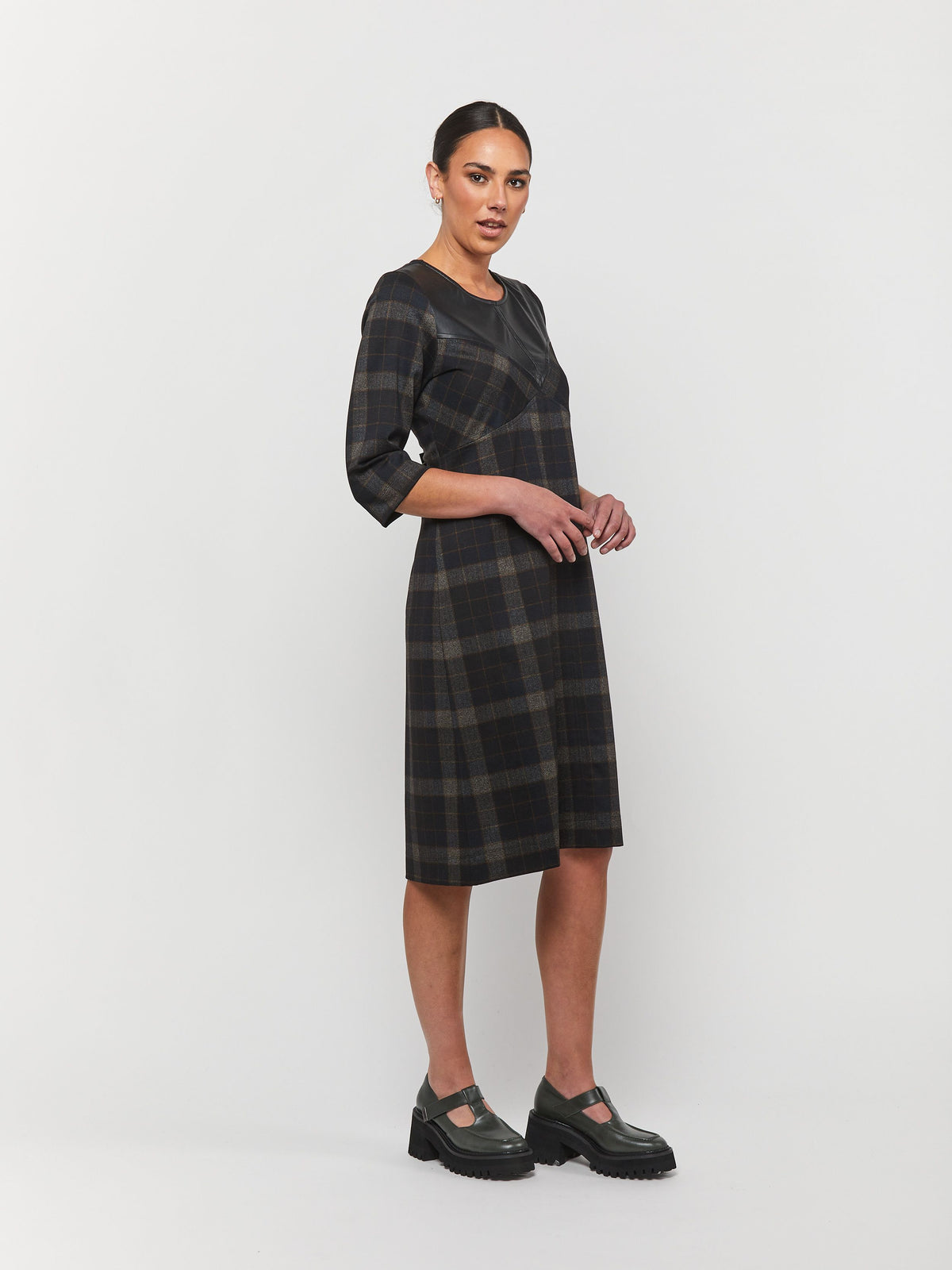 Obi CLEARANCE Quartet Shift Dress - Check