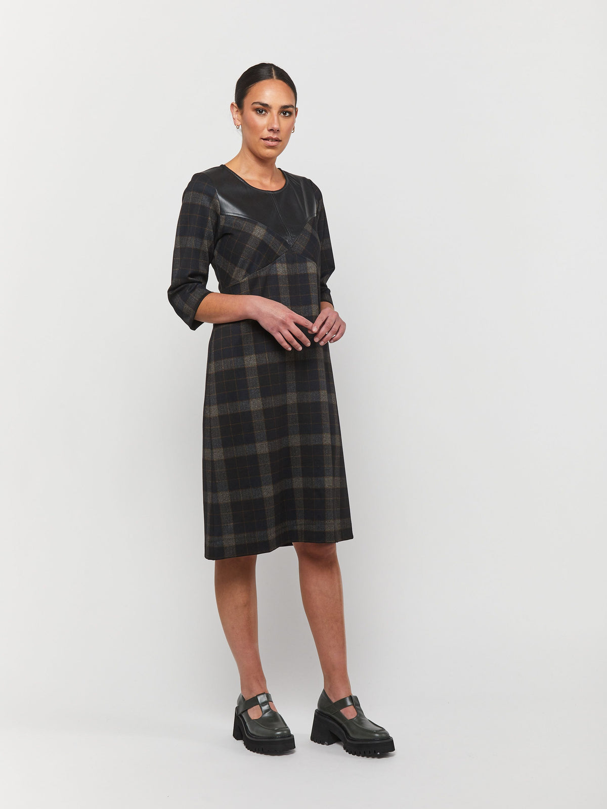 Obi CLEARANCE Quartet Shift Dress - Check