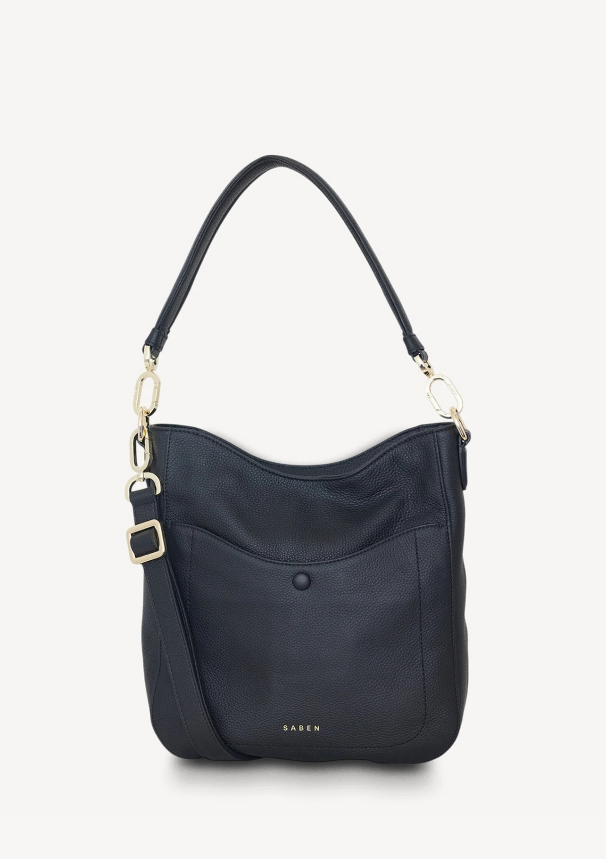 Saben Rebe Shoulder Bag - Black Luxe