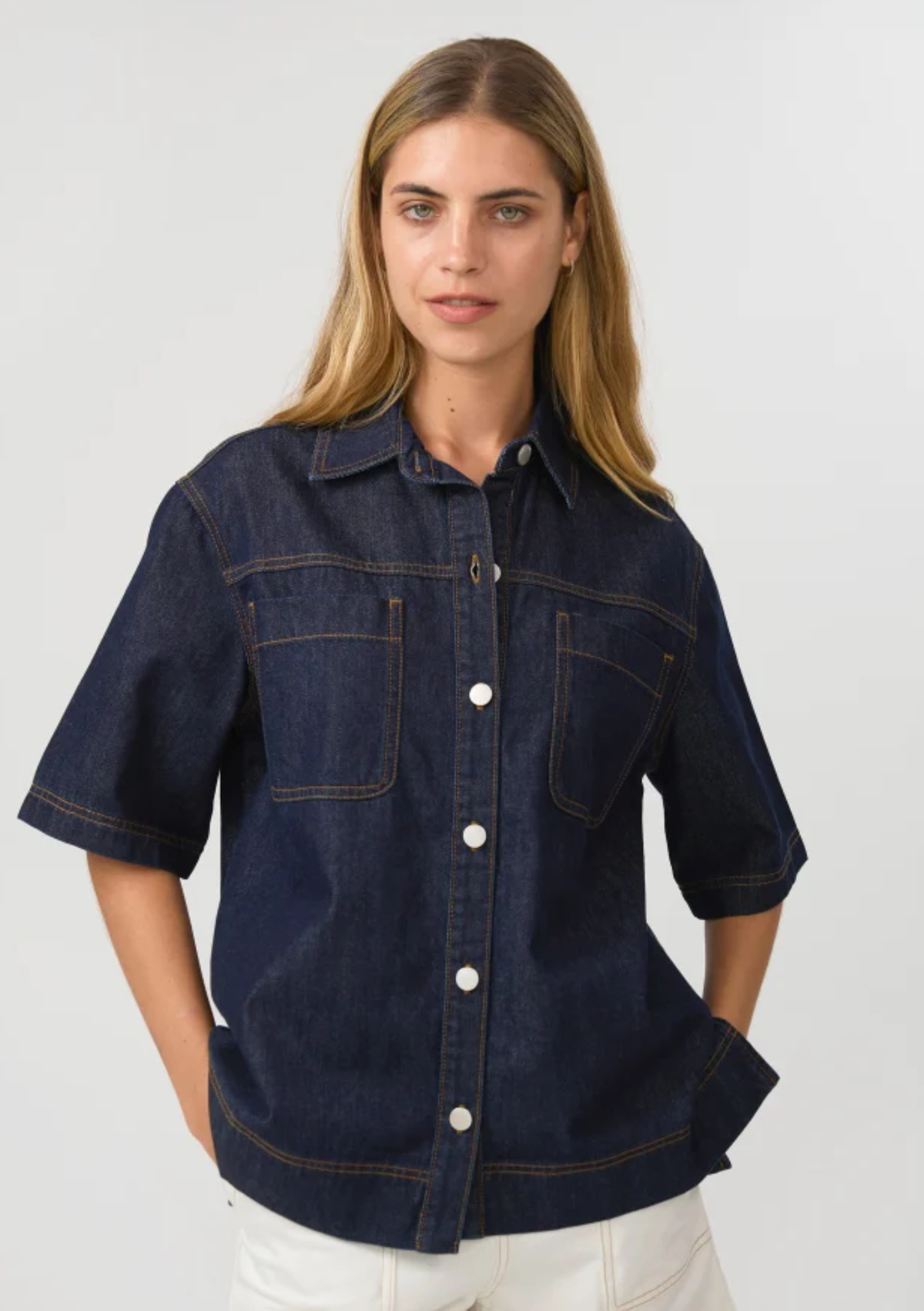 Stella + Gemma Reese Shirt - Indigo