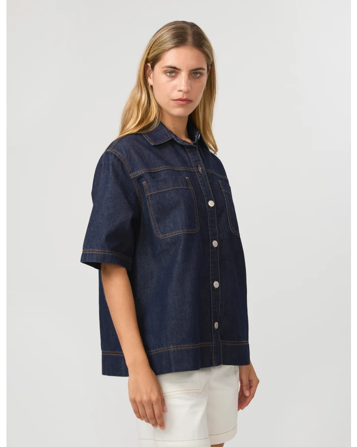 Reese Shirt - Indigo COMING SOON
