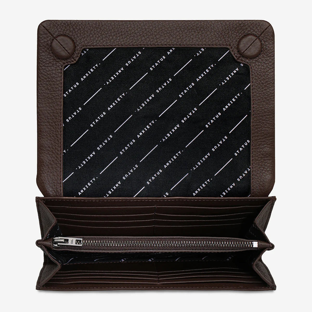 Status Anxiety Remnant Wallet - Cocoa