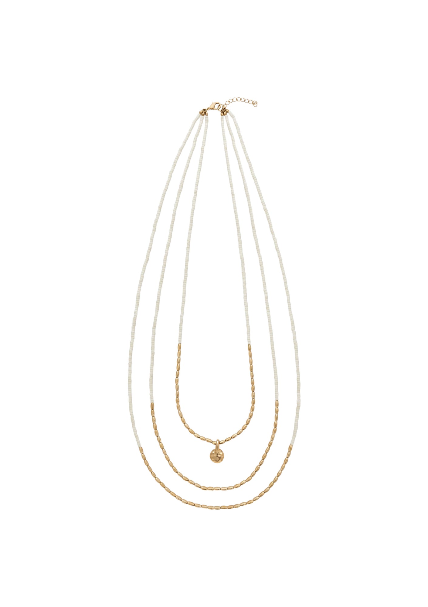 Retreat Necklace - Matt Gold / Ivory