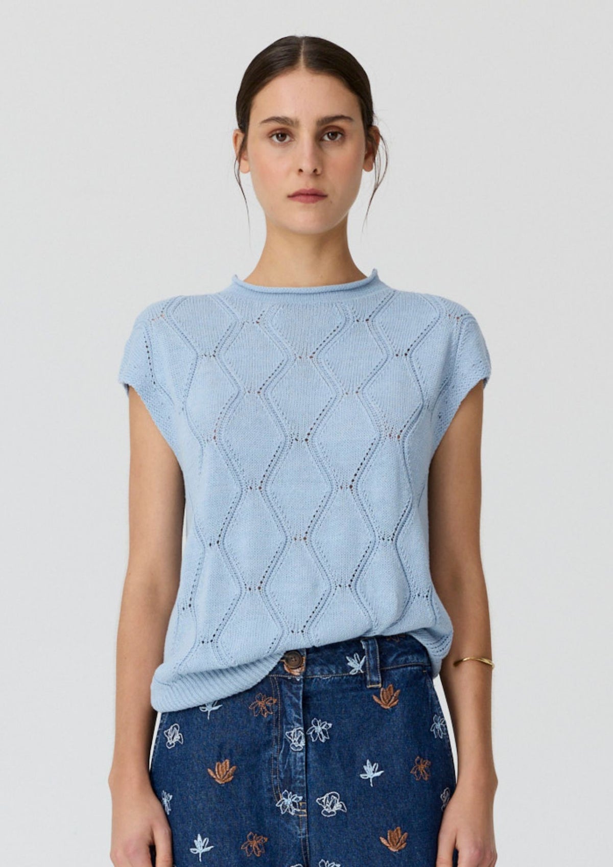Pol Rosin Cable Knit - Blue