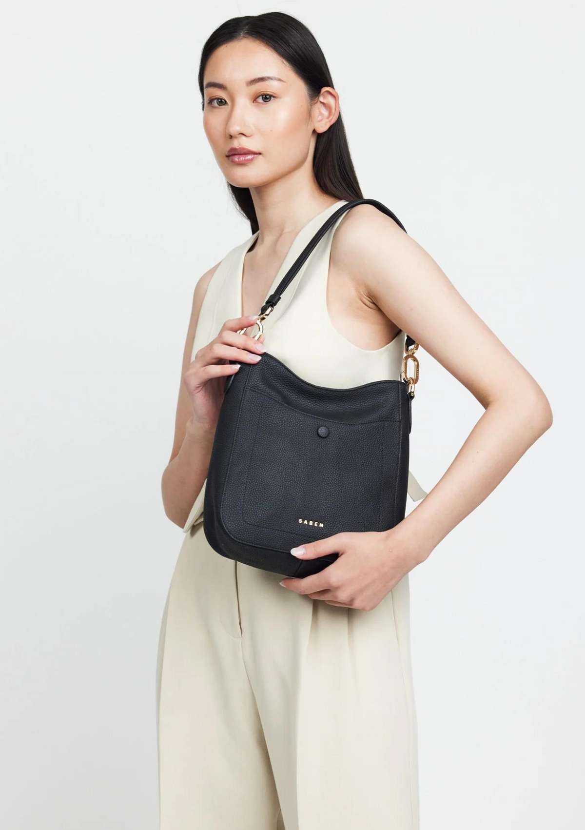 Saben Rosie Shoulder Bag - Black Luxe