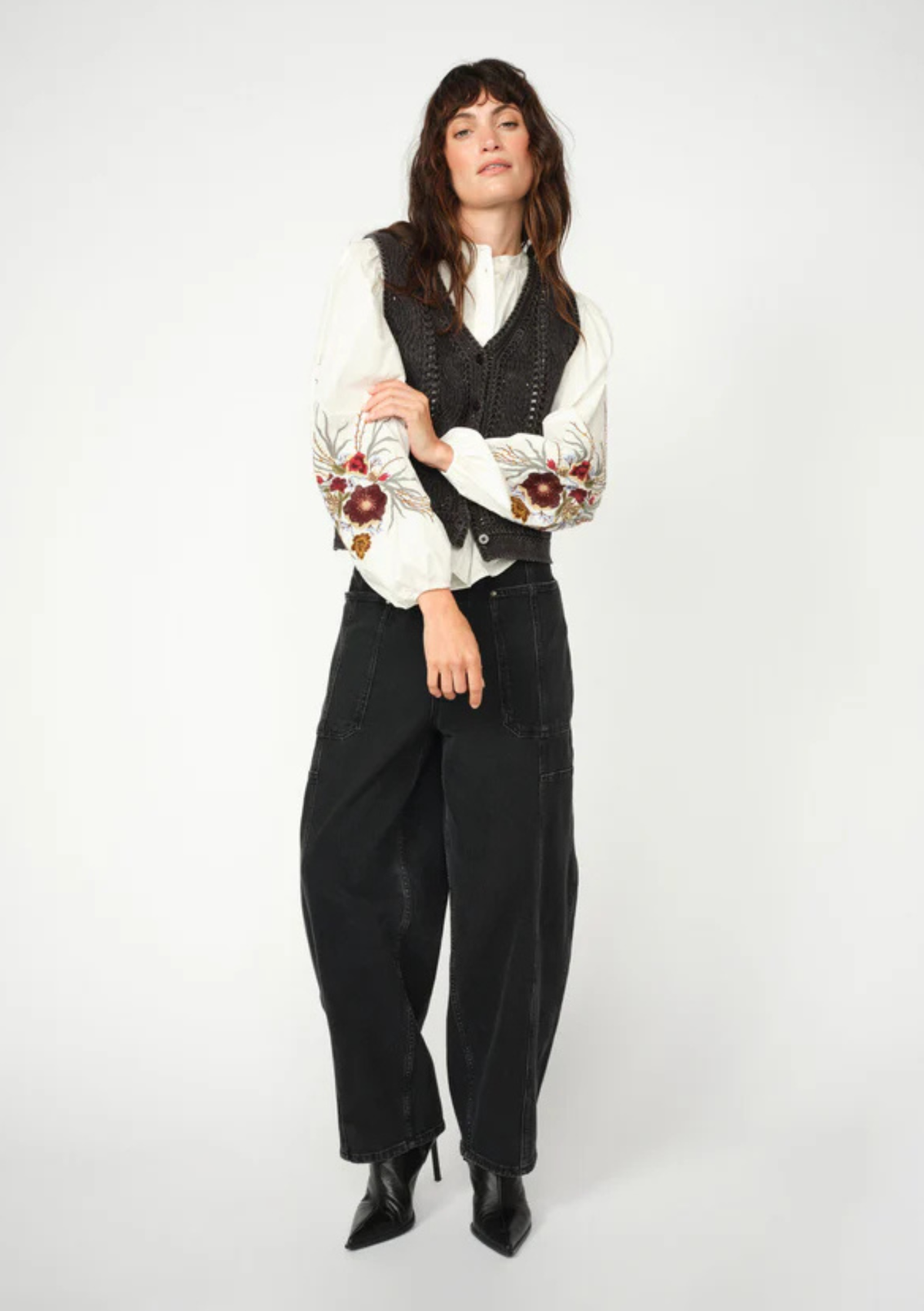 Mos Mosh Rosy Galleon Jeans - Dark Grey