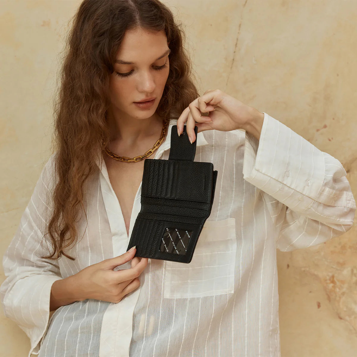 Status Anxiety Ruins Wallet - Black
