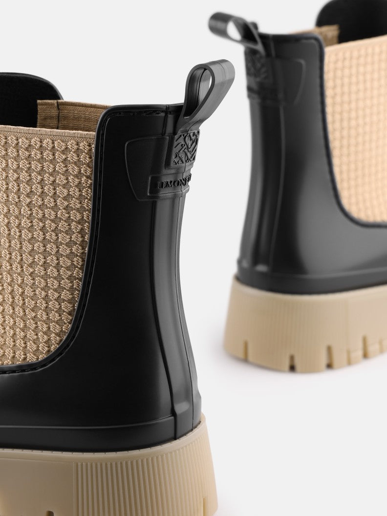Lemon Jelly Sage Gumboots - Black