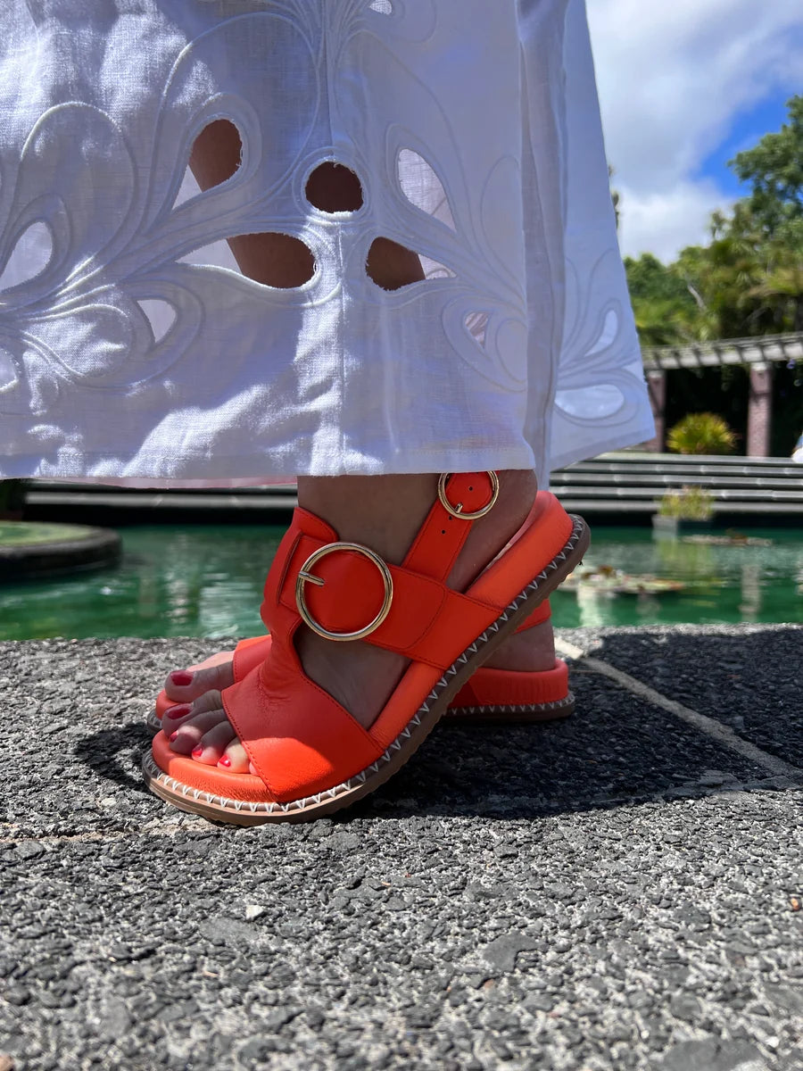 Serene Sandal - Neon Tangerine COMING SOON