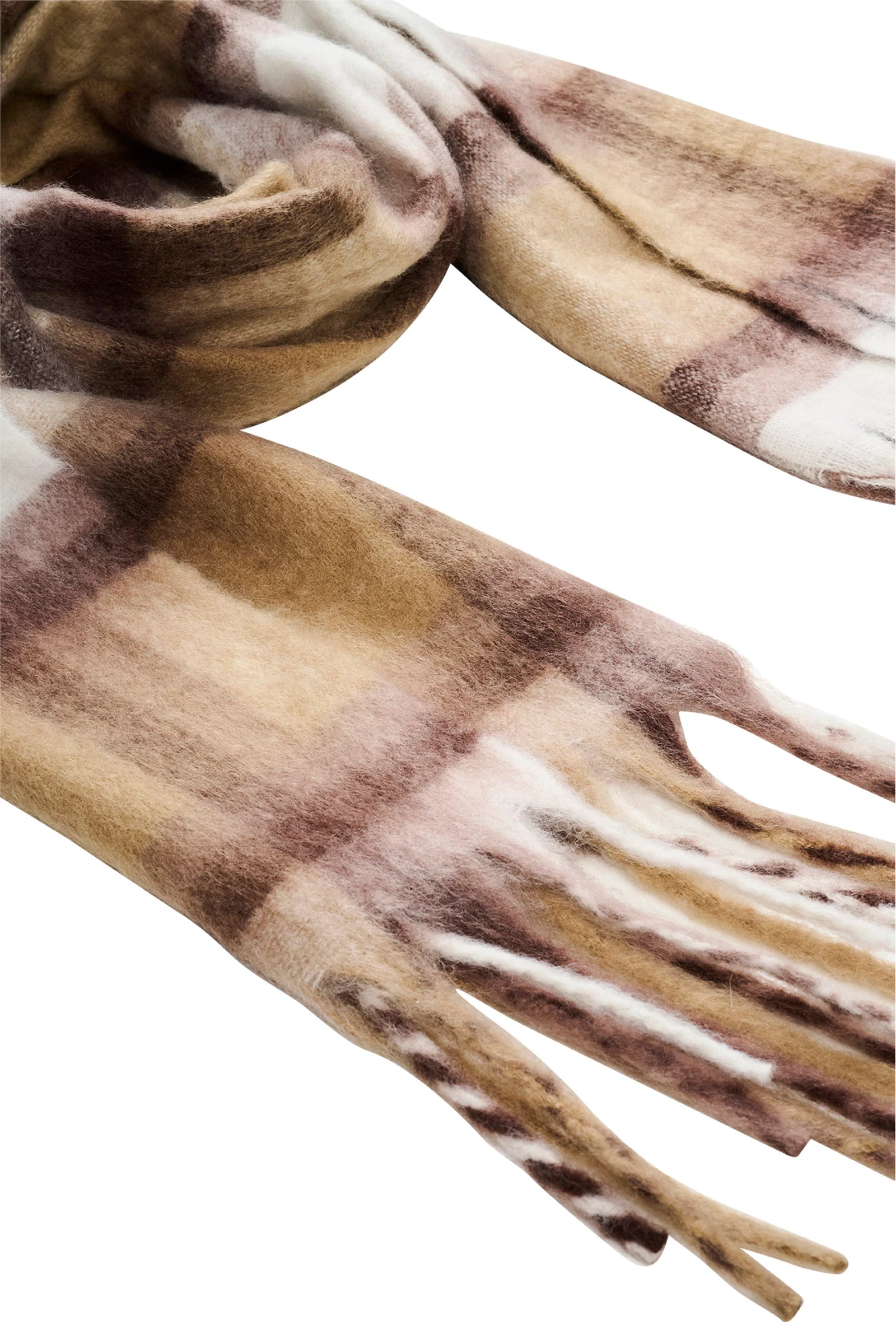 Sloane Check Scarf - Stone COMING SOON