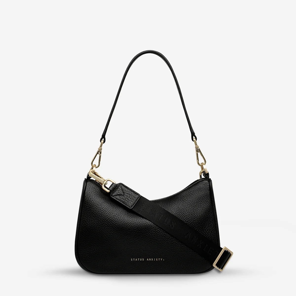 Look Both Ways Bag - Black / Brushed Gold
