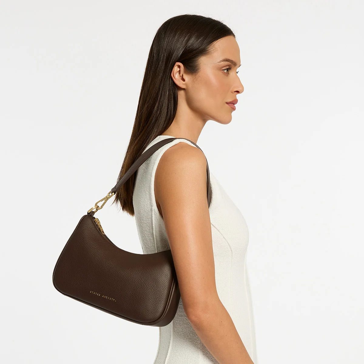 Look Both Ways Bag - Cocoa / Brushed Gold