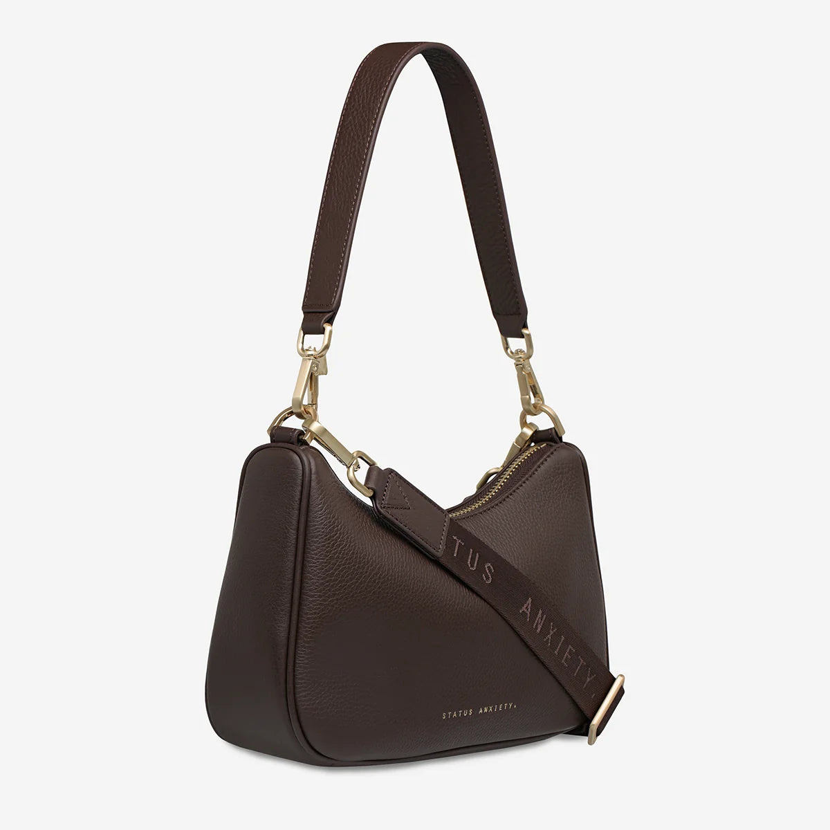 Look Both Ways Bag - Cocoa / Brushed Gold