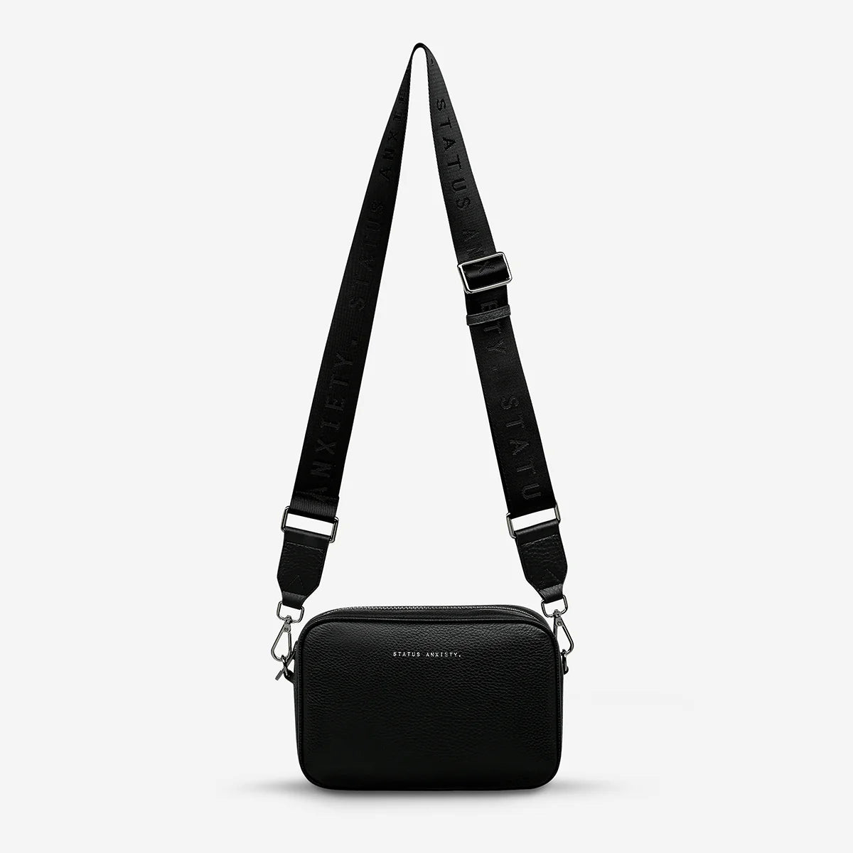 Plunder Bag with Webbed Strap - Black