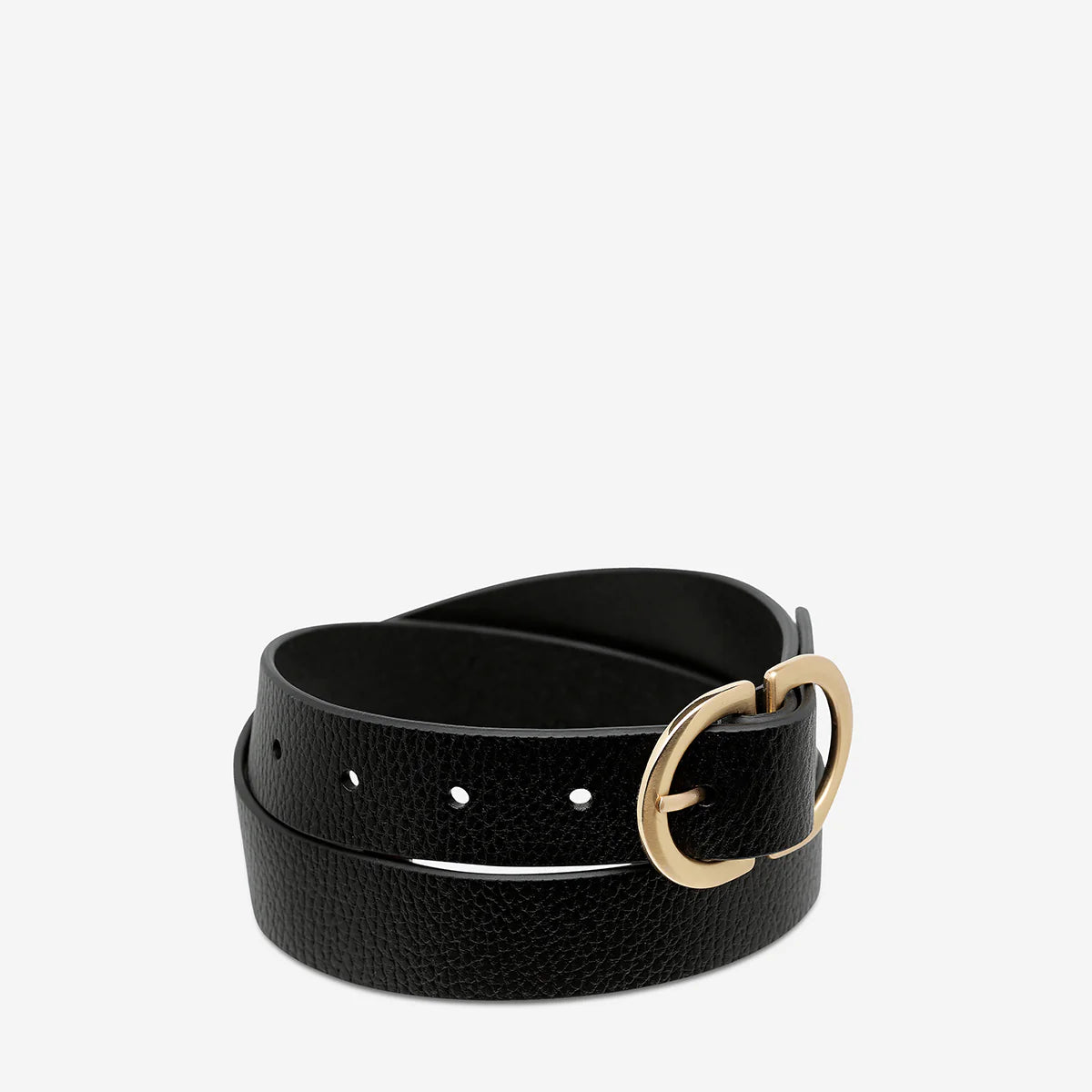 Status Anxiety In Reverse Belt - Black / Gold