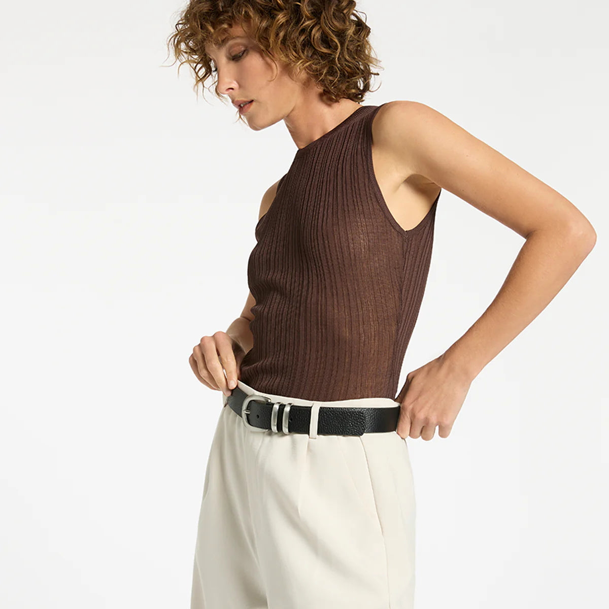 Let It Be Belt - Black / Silver