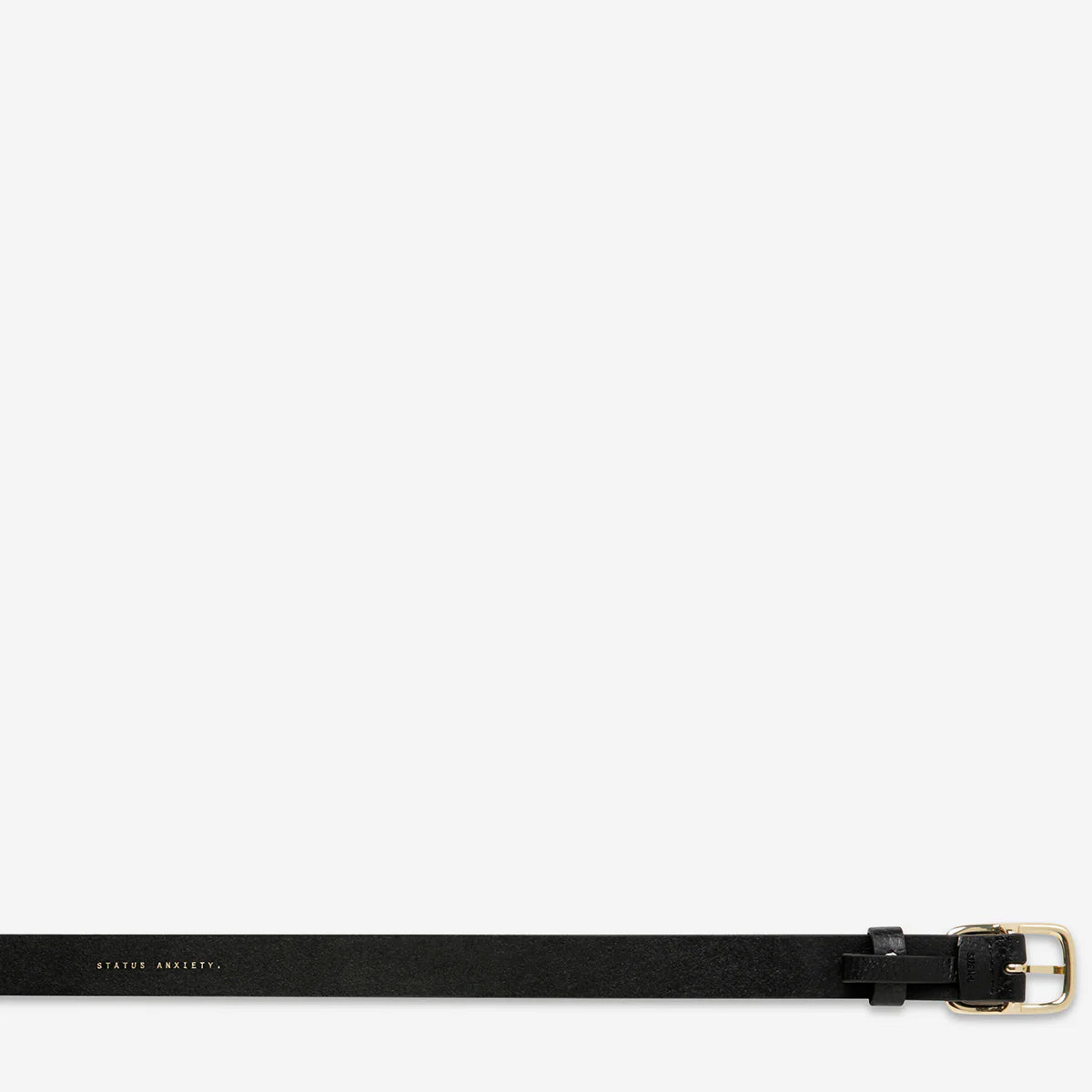 Status Anxiety Nobody's Fault Belt - Black / Gold