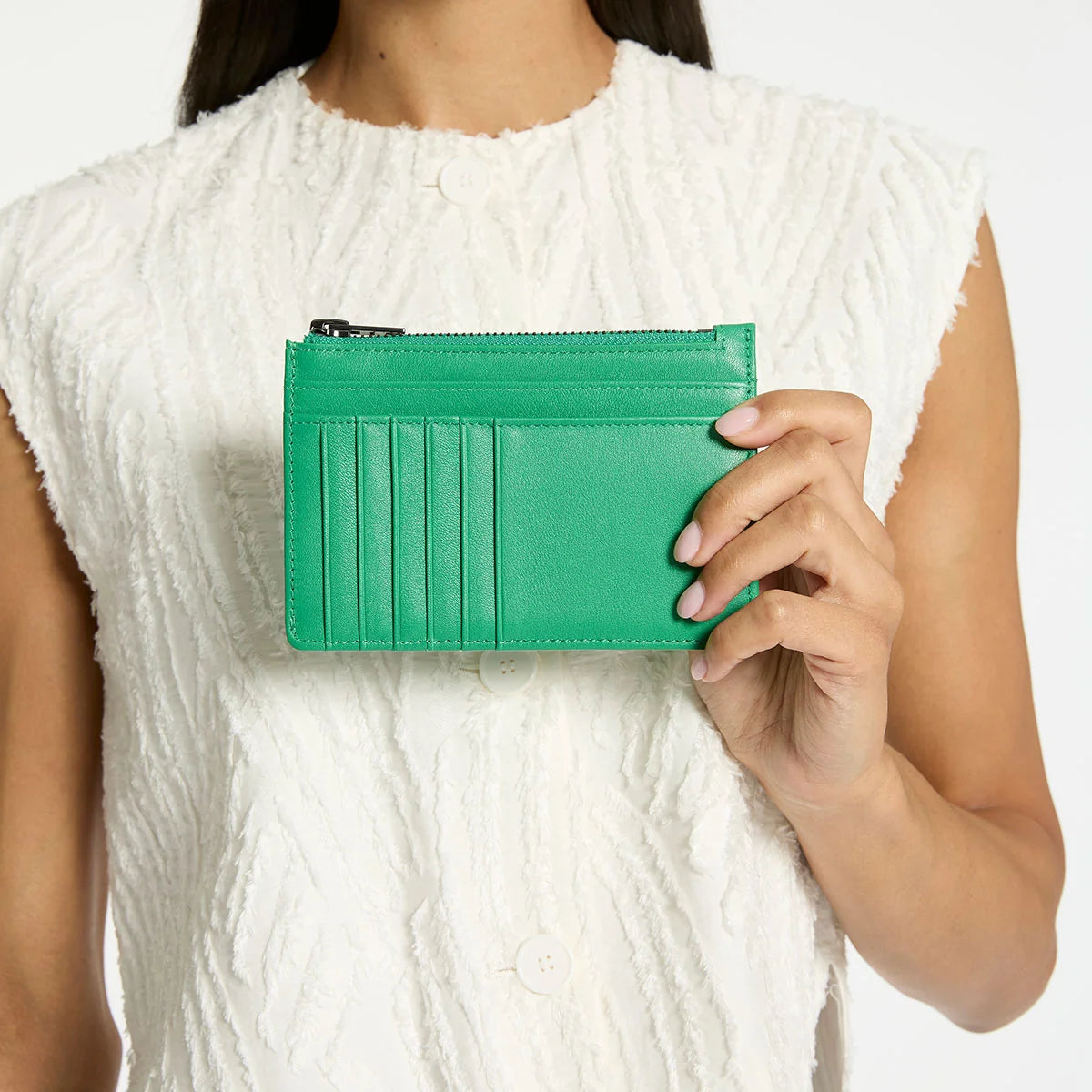 Gone Again Wallet - Emerald Nappa