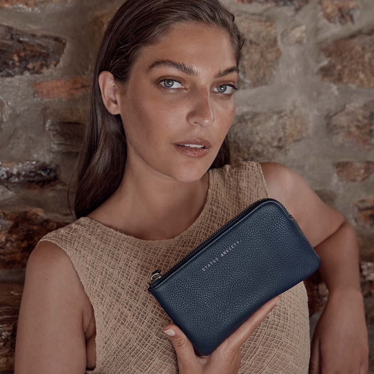 Smoke and Mirrors Pouch Wallet - Midnight Blue