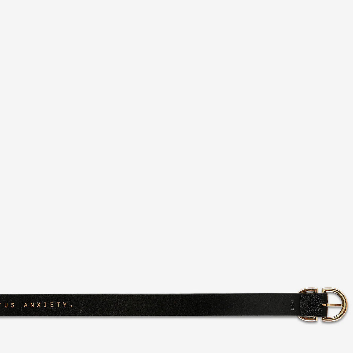 Status Anxiety In Reverse Belt - Black / Gold